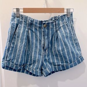 American Eagle Pinstripe Shorts